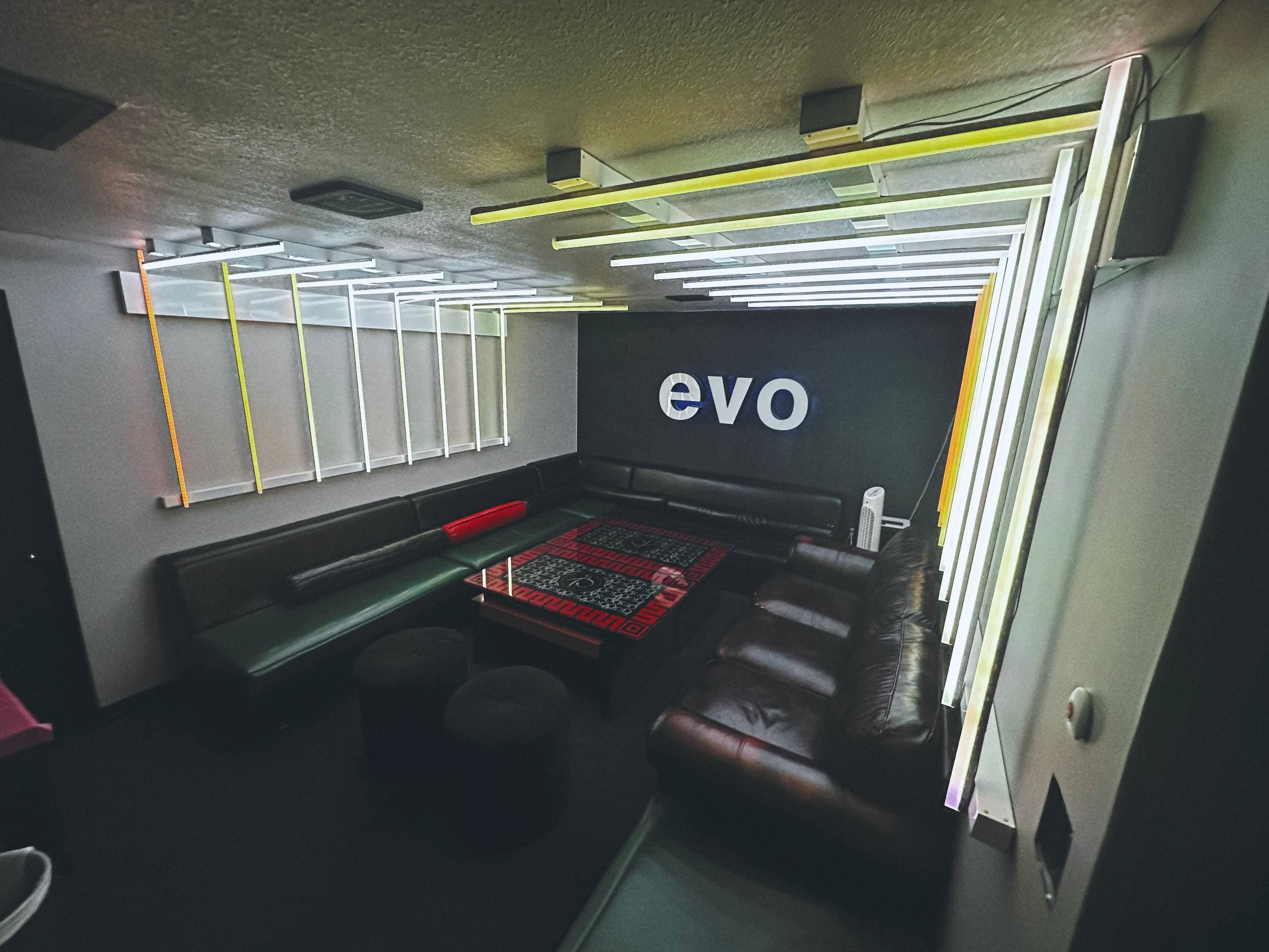 Karaoke room interior